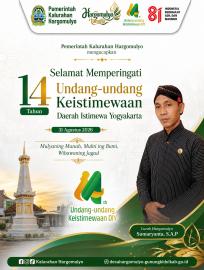 SELAMAT MEMPERINGATI PENGESAHAN UNDANG-UNDANG KEISTIMEWAAN DAERAH ISTIMEWA YOGYAKARTA